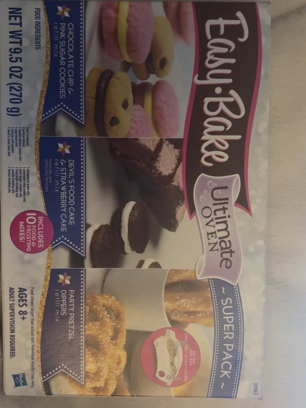 Vintage Easy-Bake Ultimate Oven Super Pack includes food frosting mix’s!